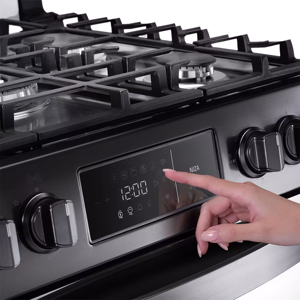cocina a gas niza smart zafiro panel digital