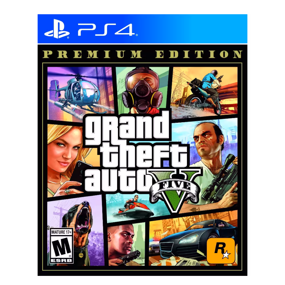 juego de play station 4 grand theft auto v premium edition sony portada