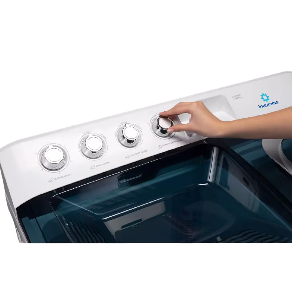 lavadora doble tina lri 11blsap vista cenital indurama granhogar