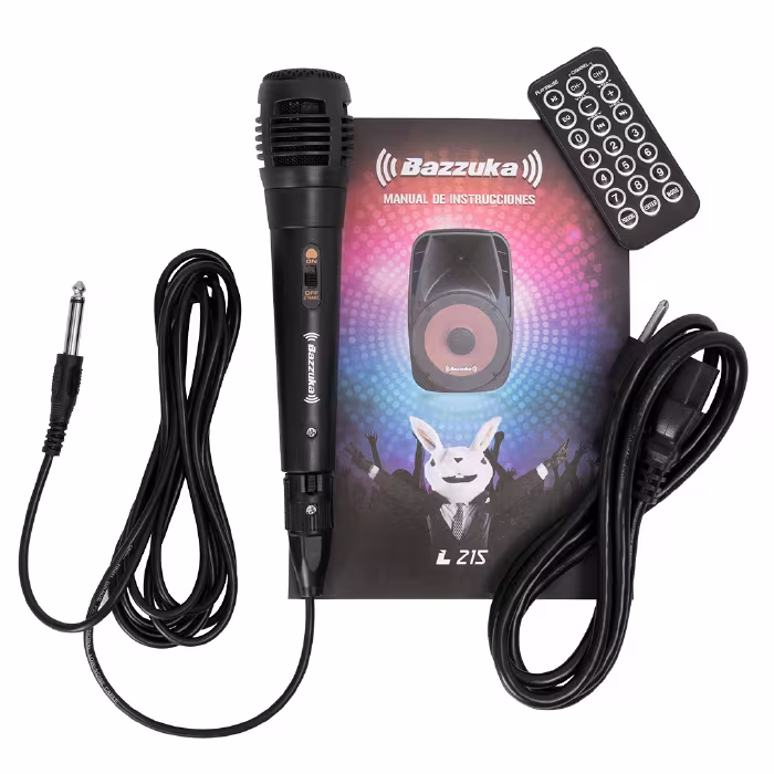 parlante profesional l 215 bazzuka accesorios