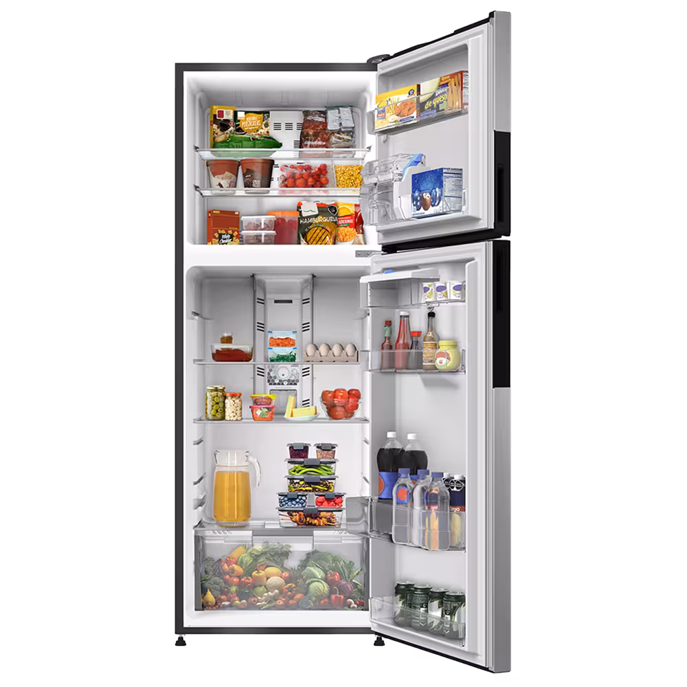 refrigeradora rmp470jet 470lts mabe puerta abierta